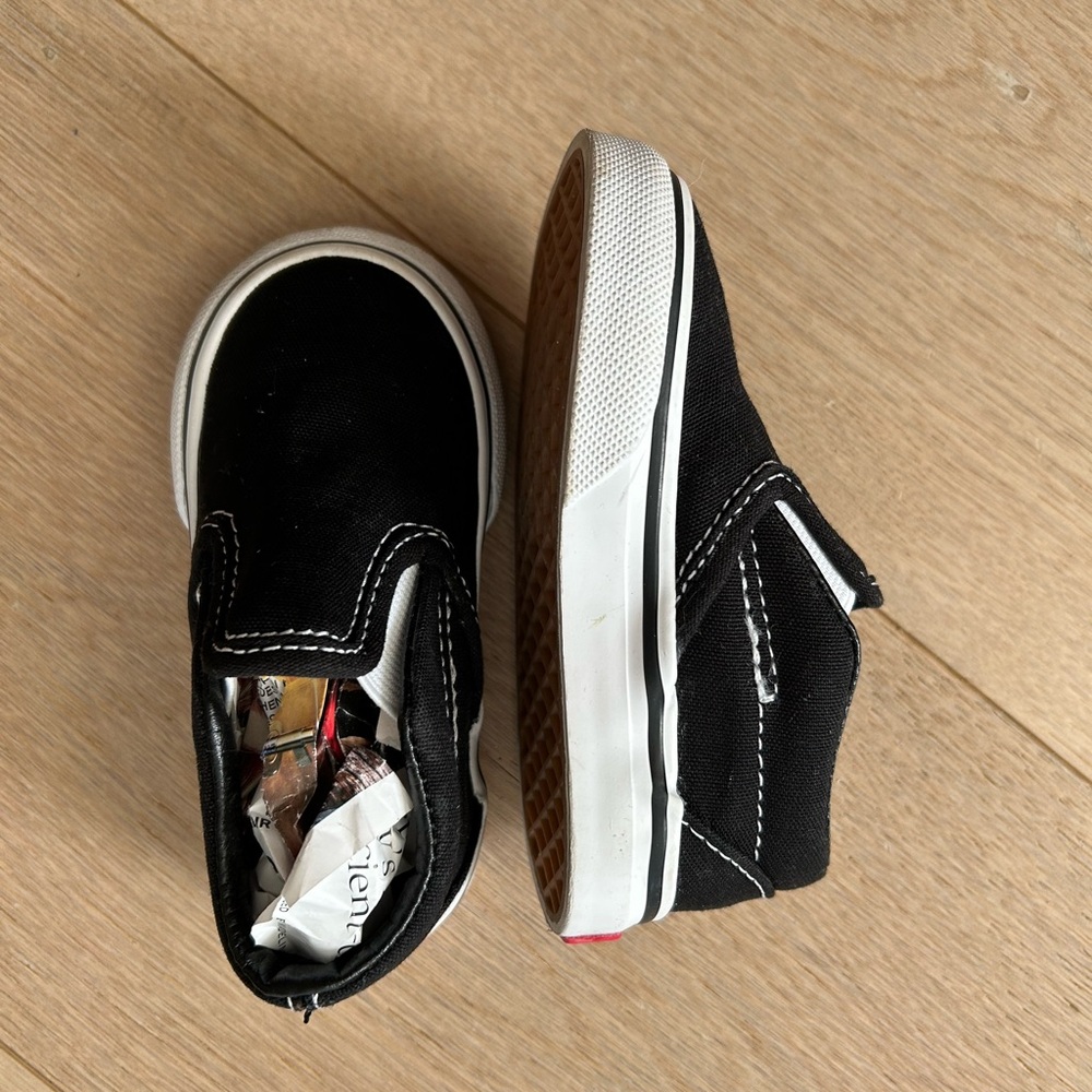 Vans Black Toddler Classic Slip-On Sneakers